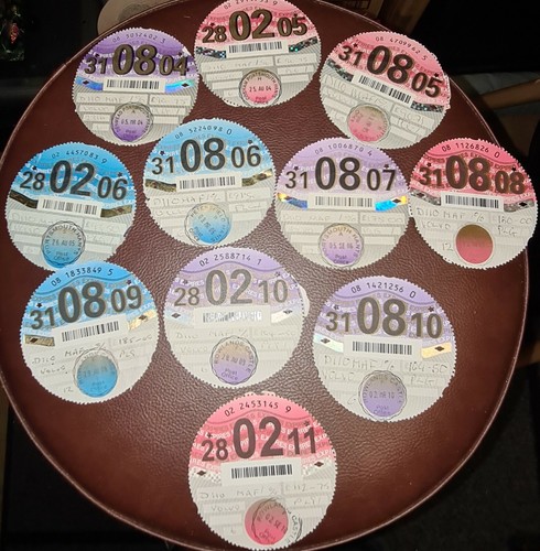 2000 tax discs original x11 - 2000's,
