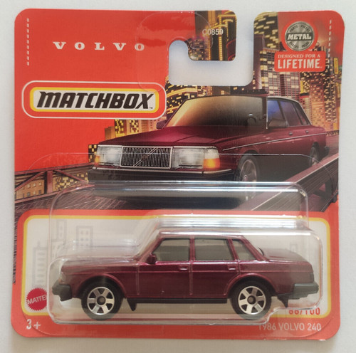 Matchbox 1986 volvo 240 mattel - matchbox,